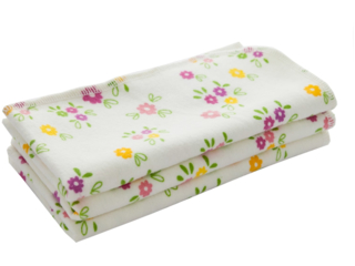 Moltontücher Bio Baumwolle 3er-Set Blumen