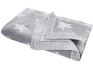 Babydecke Bio-Baumwolle, Sterne grey