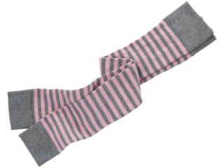 Kinder Leggings Baumwolle (kbA) grau-geringelt