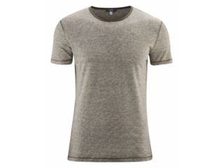 Herren T-Shirt "Andy" Bio-Leinen olive-natural