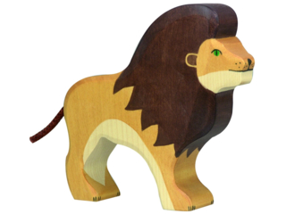 Holzfigur "Löwe, stehend" Abenteuer Wildnis