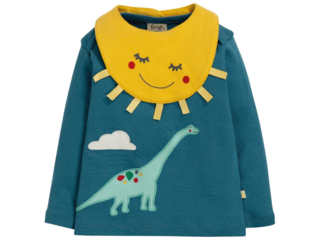 Baby und Kinder Langarmshirt Dino mit Halstuch