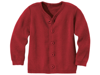 Kinder Strickjacke Merinowolle (kbT) bordeaux