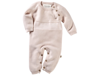 Baby Overall Strick Qualität rose melange