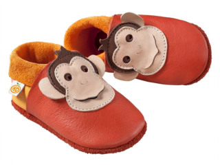 Kinder Lederpuschen Krabbelschuhe Bio-Leder "King Lui"