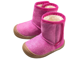 Kinderstiefel "Toledo" Bio-Leder pflanzlich gegerbt, gefüttert purpu