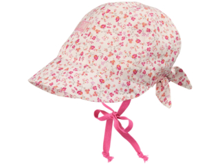 Baby und Kinder Schirmmütze Amelie Blume pink