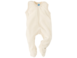 Strampler Bio-Merino-Schurwollfrottee (kbT) natur