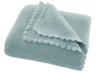 Kuscheldecke für Erwachsene Bio-Baumwolle mint cream