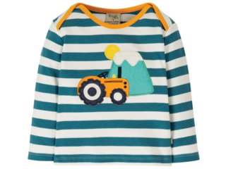 Baby und Kinder Langarmshirt Traktor