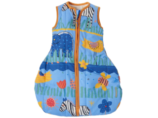 Winterschlafsack Baby, Schurwolle (kbT), "Zebra"