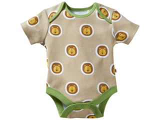 Baby Body Kurzarm Bio-Baumwolle Löwe