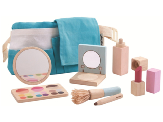 Kinder Makeup Schmink Set mit Zubehör aus Kautschukholz