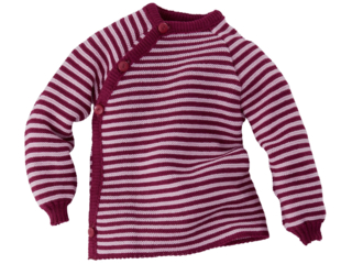 Baby Jacke Schlüttli Baumwolle (kbA) beere-rosa