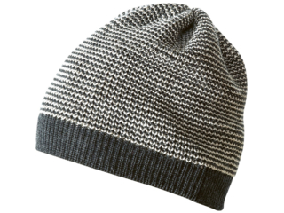 Baby Mütze Beanie melange-anthrazit