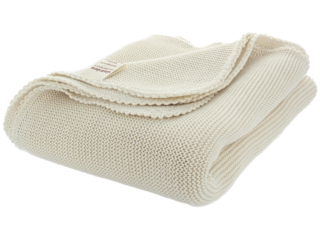Babydecke Bio-Baumwolle natur