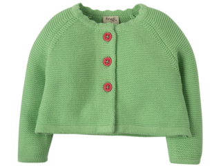 Kinder Strickjacke apfelgrün