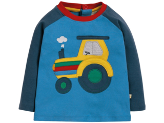 Baby und Kinder Langarmshirt Trecker blau