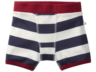 Jungen Boxershorts Bio-Baumwolle Blockstreifen blau