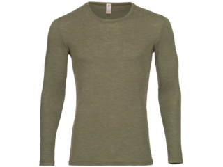 Herren Unterhemd Langarm olive