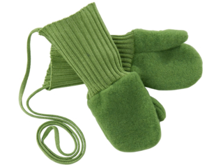 Baby und Kinder Handschuhe Merino-Schurwollfleece (kbT) apfel