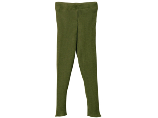 Woll-Leggings oliv