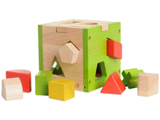 Sortierwürfel aus Holz