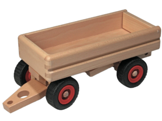 Großer Lastwagen-Anhänger aus massivem Buchenholz
