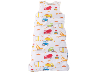 Winterschlafsack Baby, Daunen, "Baustelle"