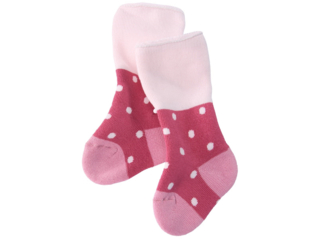 Babysocken Frottee beere-gepunktet