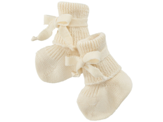 Babyschuhe Bio-Schurwolle (kbT) natur