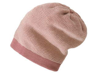 Kinder Long Beanie Mütze melange-rosé