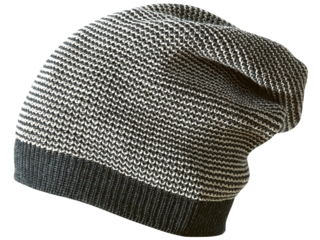 Kinder Long Beanie Mütze melange-anthrazit