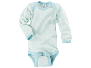 Baby Body Langarm gletscher-geringelt