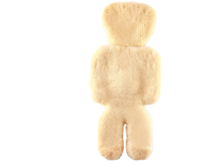Lammfell Auflage für Babyschale und Kindersitz, waschbar