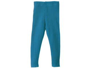 Woll-Leggings blue