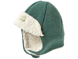 Baby und Kinder Mütze "Fynn" melange-grün