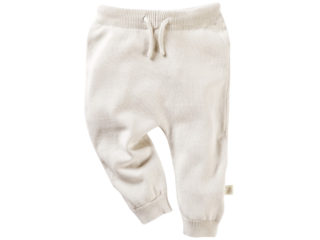Baby Hose Strick-Qualität Bio-Baumwolle ecru