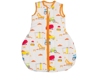 Winterschlafsack Baby, Schurwolle (kbT) "Baustelle"