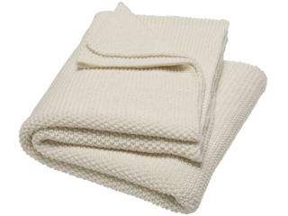 Babydecke Bio Baumwolle Strick-Qualität Ivory