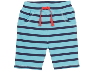 Baby und Kinder Bermuda blau-aqua-geringelt