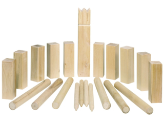 Wikingerspiel Kubb aus Buchenholz