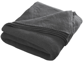 Kuscheldecke für Erwachsene Bio-Baumwolle dark grey