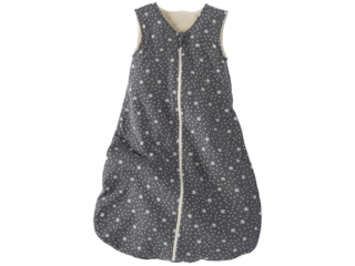 Schlafsack Baby Ganzjahr, Baumwolle (kbA)/Schurwolle (kbT), grau
