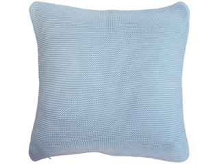 Kissenbezug 40x40 cm Bio-Baumwolle, bleu