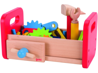 Kinder Werkbank Werkzeugkiste aus Holz 36-teilig
