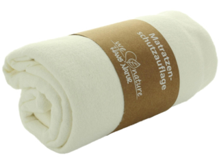 Matratzenauflage mit Spannecken Bio-Baumwolle natur
