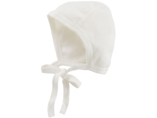 Babymütze Erstlingsmütze Bio-Baumwolle off white