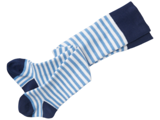 Baby Strumpfhose marine-jeans-geringelt