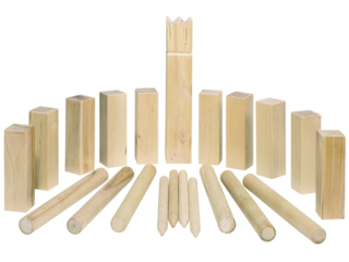 Wikingerspiel Kubb aus Buchenholz
